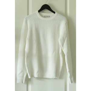 Mango white cotton sweater
